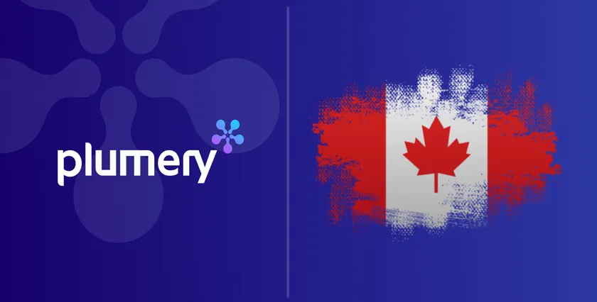 Plumery wordmark beside the Canadian flag