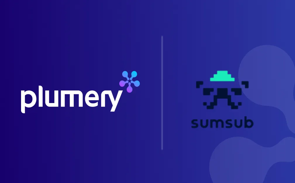 Plumery and Sumsub wordmarks side by side