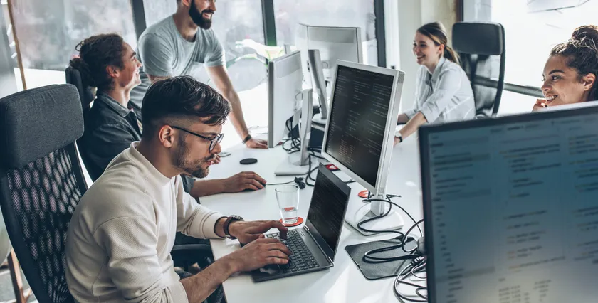 Tech team at work (Adobe Stock 456986840)